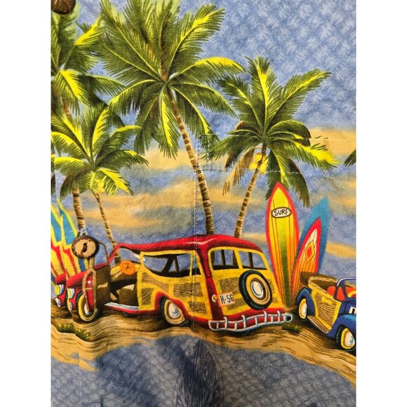 Royal Creation Men's Surfside Hawaiian Style Short Sleeve Button Down Size Large - Picture 3 of 4